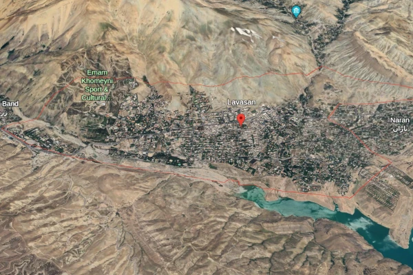 جانمایی پلاک ثبتی لواسان